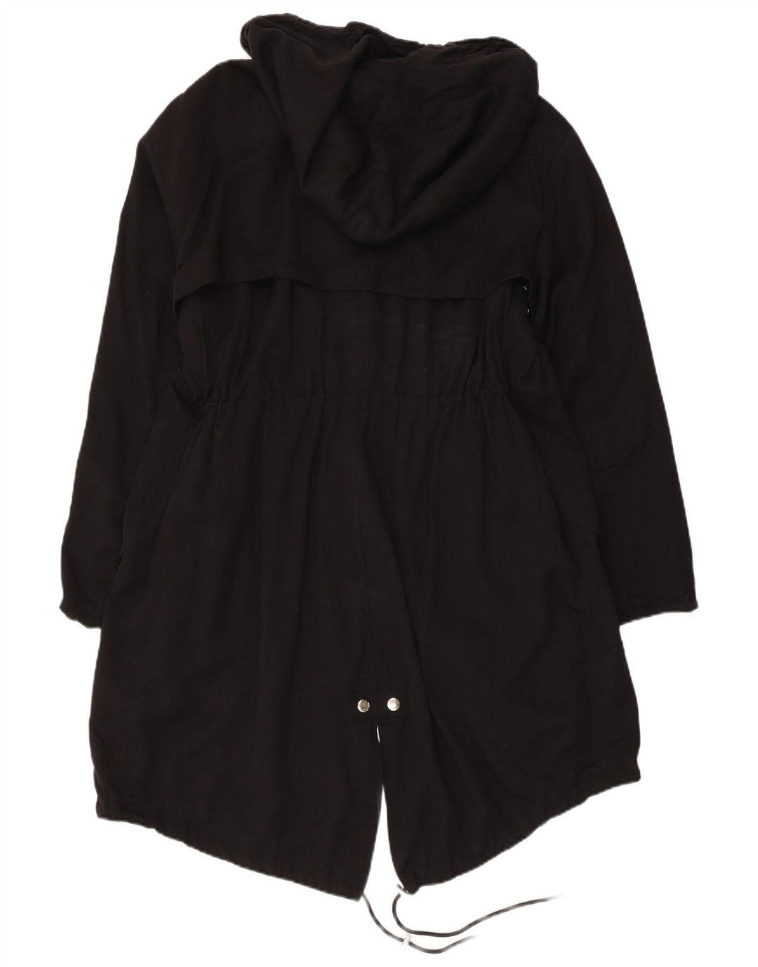 ALL SAINTS Womens Oversized Hooded Parka Jacket UK 10 Small Black