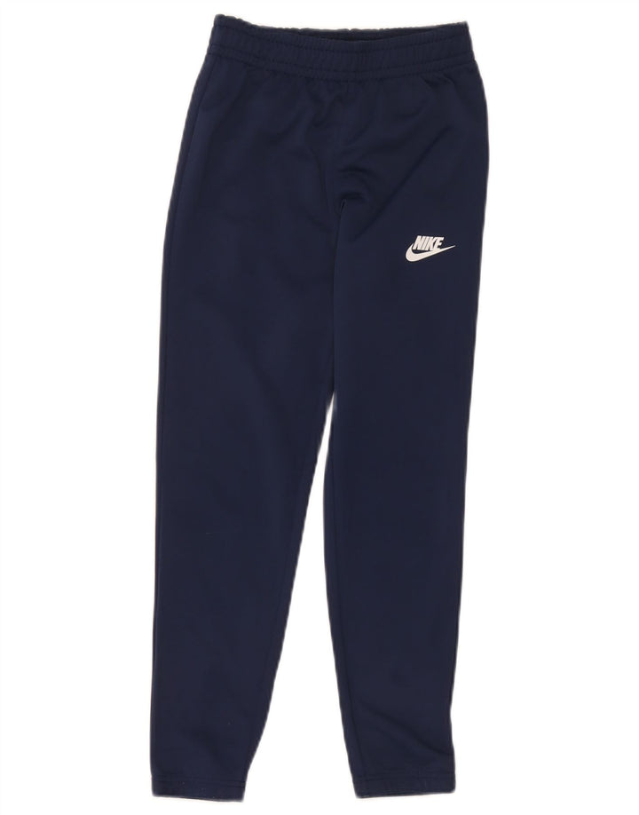 Nike Boys træningsdragt bukser 8-9 år Small Navy Blue Polyester