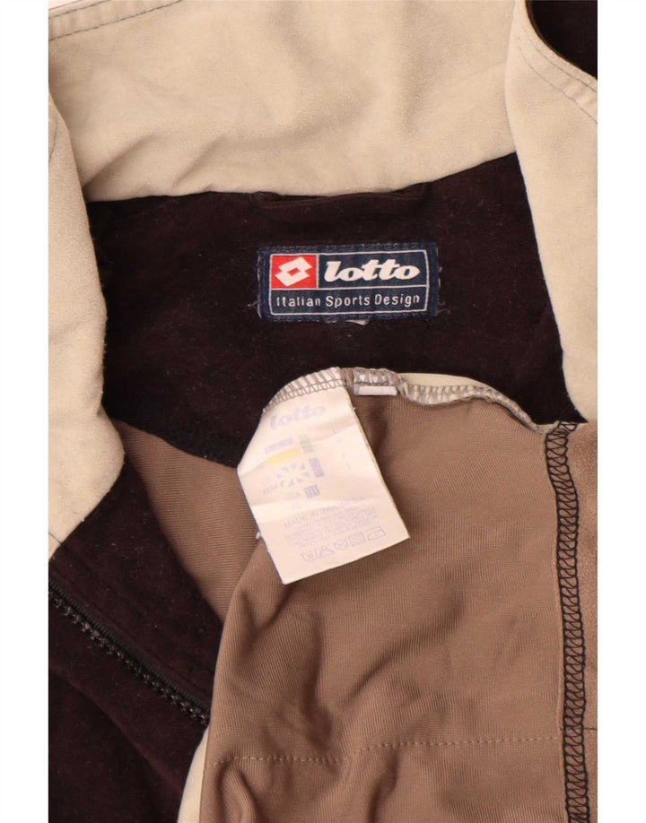 Lotto Herre fleecejakke UK 42/44 XL Brun Colourblock Polyester