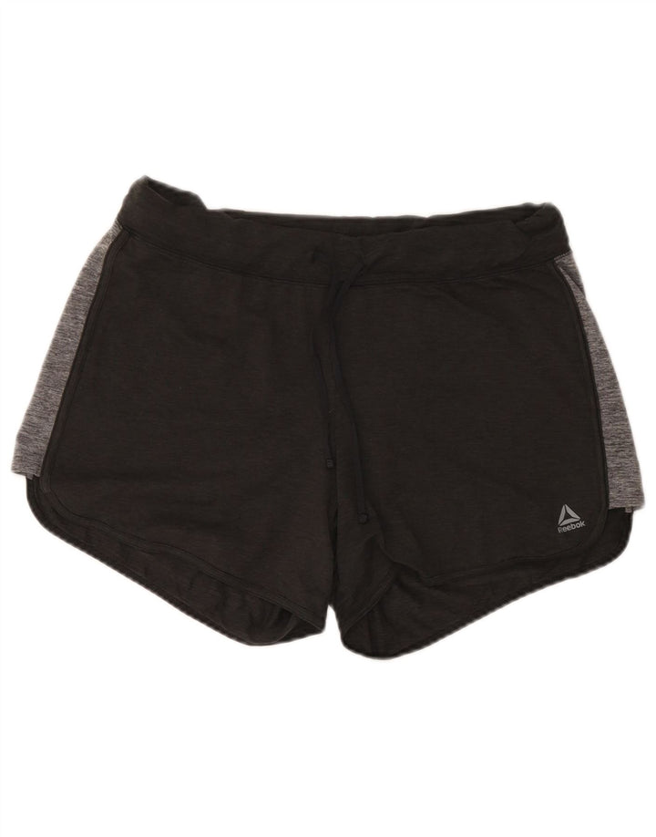 Reebok Sportsshorts til kvinder UK 12 Medium Grey Colourblock Polyester