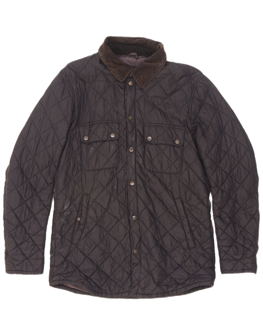 Barbour Herre quiltet jakke UK 38 Mellem marineblå polyamid