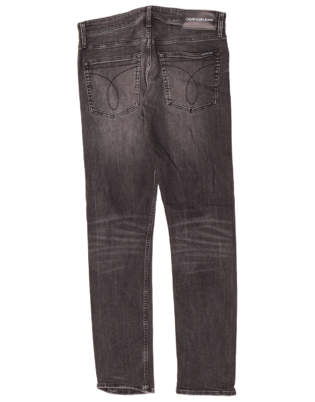 Calvin Klein Herre Slim Jeans W32 L32 Grå Bomuld