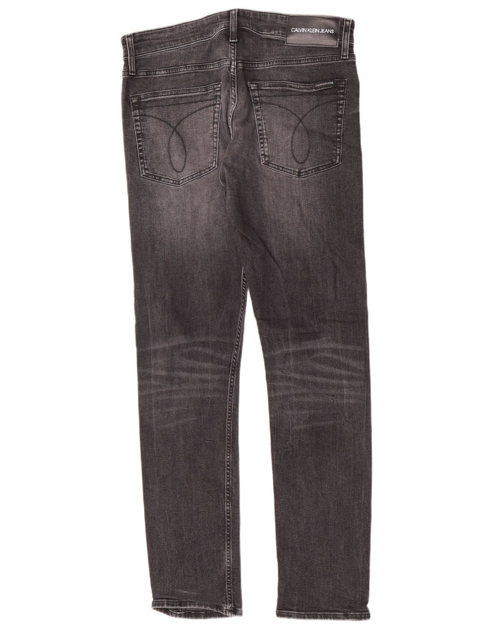 Calvin Klein Herre Slim Jeans W32 L32 Grå Bomuld