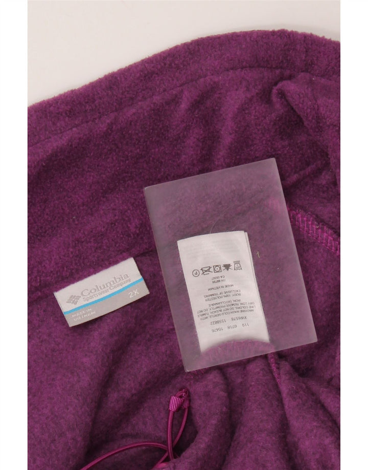COLUMBIA Fleecejakke til kvinder UK 20 2XL Lilla polyester