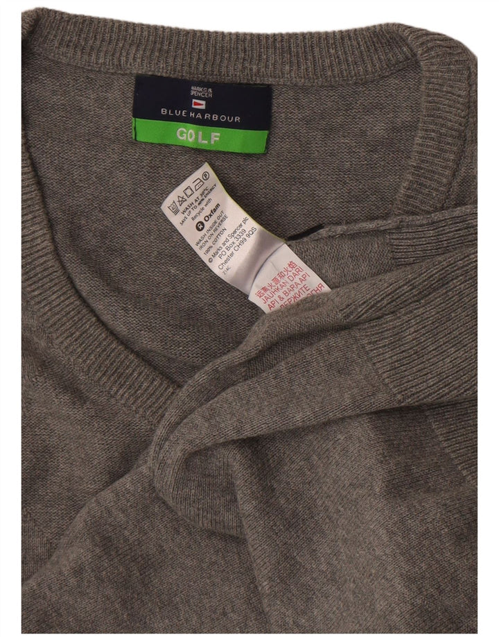 MARKS & SPENCER Herre Blue Harbor Vest Tank Top UK 38/40 Medium Grey