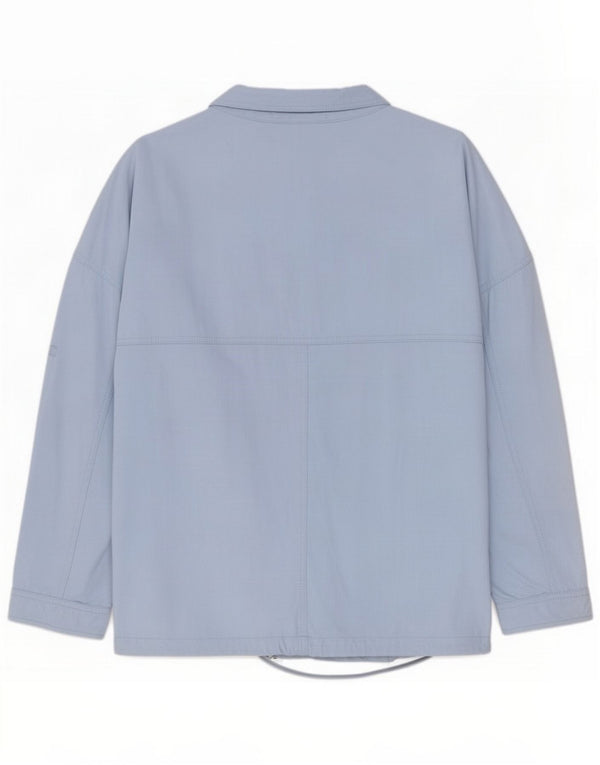 Marks & Spencer Oversized bomberjakke til kvinder DK 12 Medium Blue Viscose