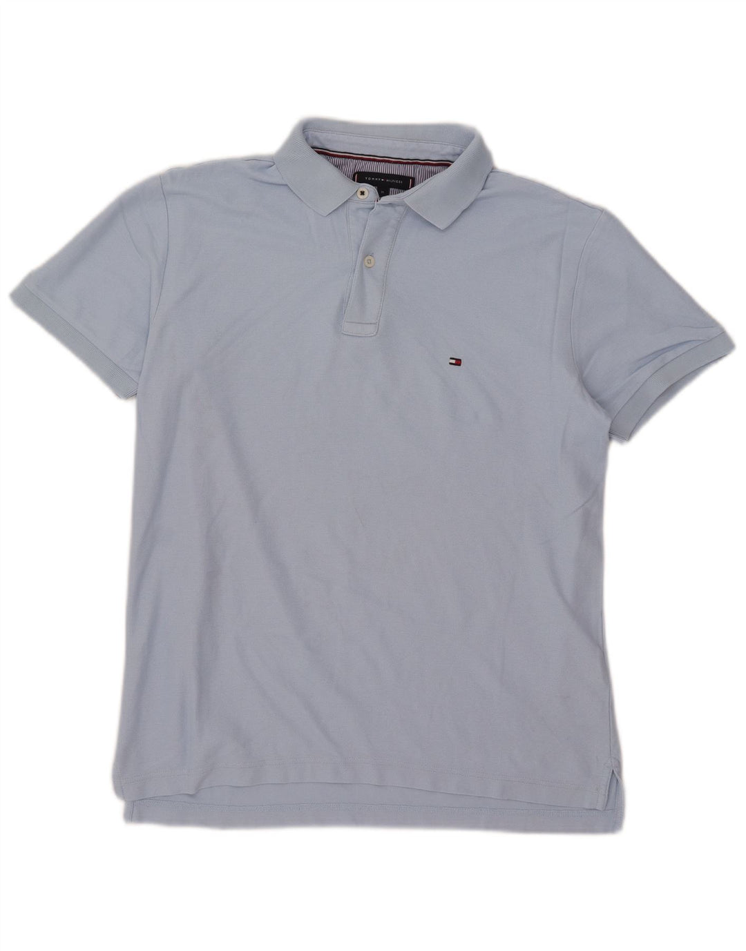 Tommy Hilfiger Herre Regular Fit Polo Shirt Medium Blue Bomuld