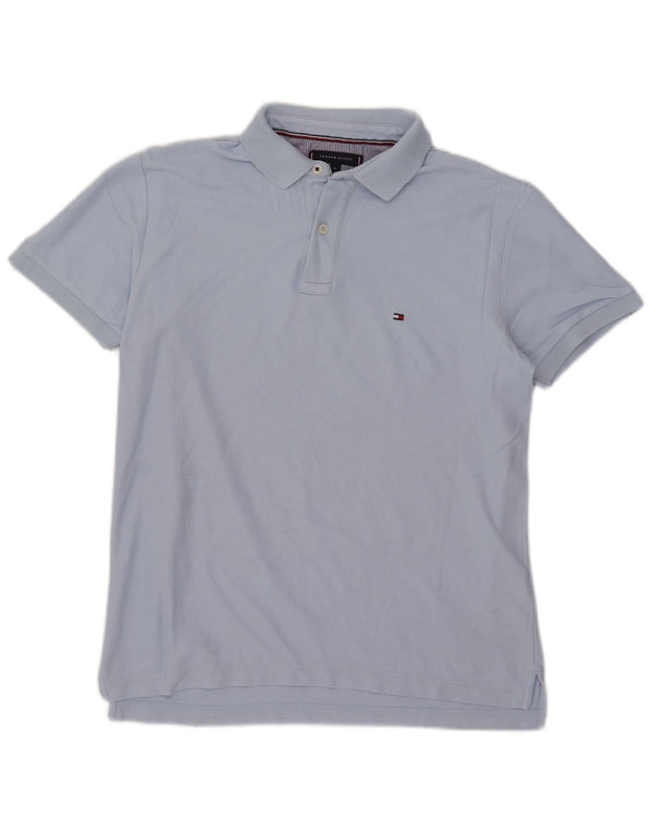 Tommy Hilfiger Herre Regular Fit Polo Shirt Medium Blue Bomuld