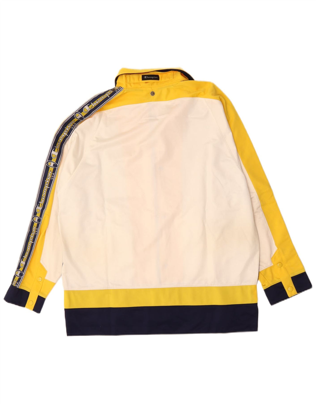 Champion Herre Loose Fit træningsdragt Topjakke Small Navy Blue Colourblock