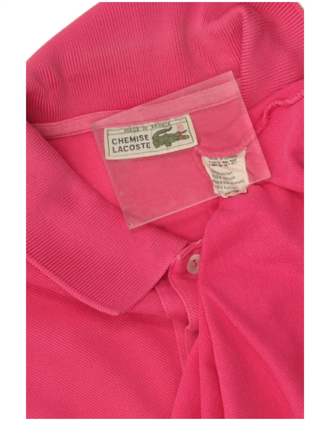 Lacoste Herre Polo Shirt Stor Pink Bomuld