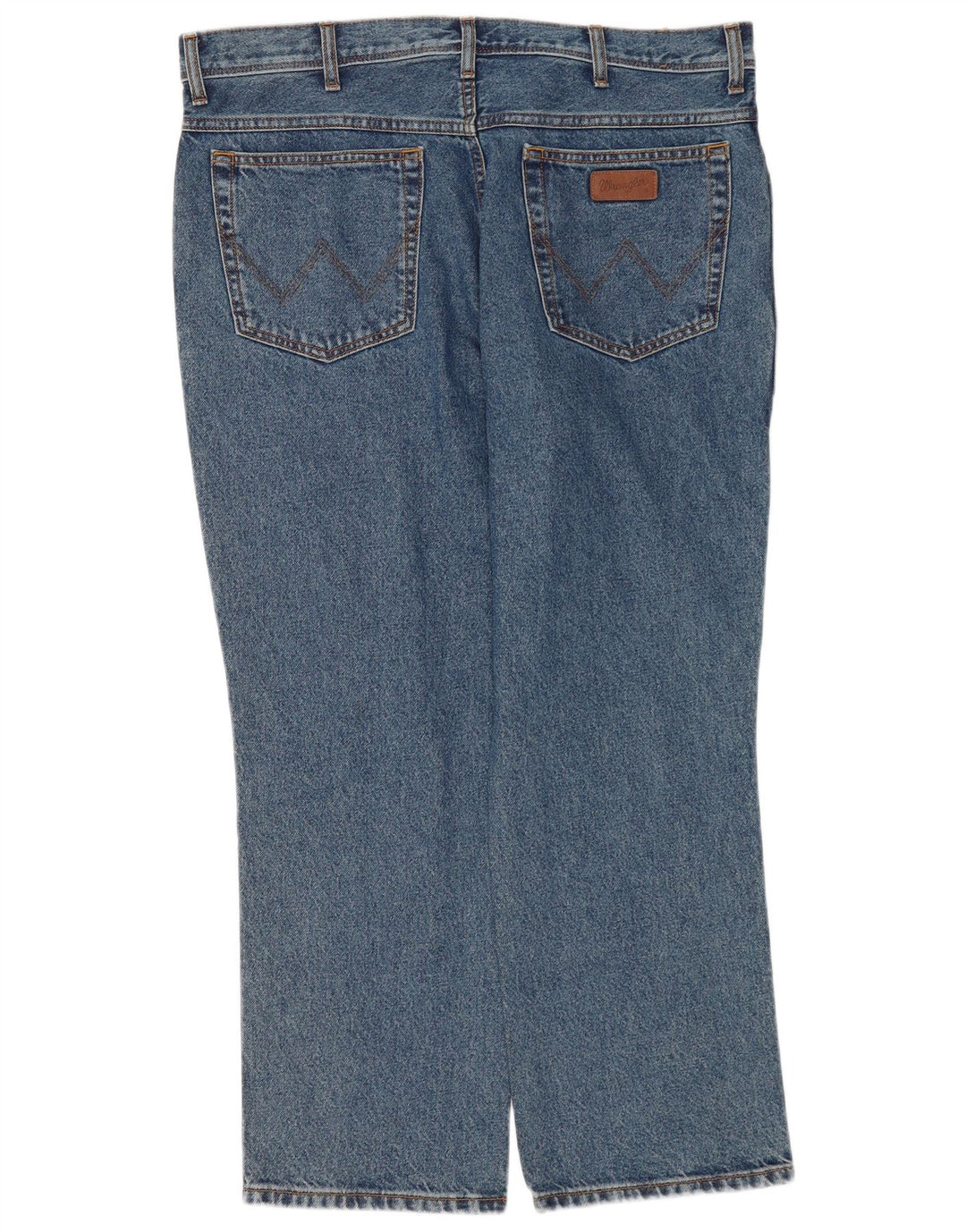 Wrangler Herre Regular Fit Straight Jeans W40 L30 Blå Bomuld