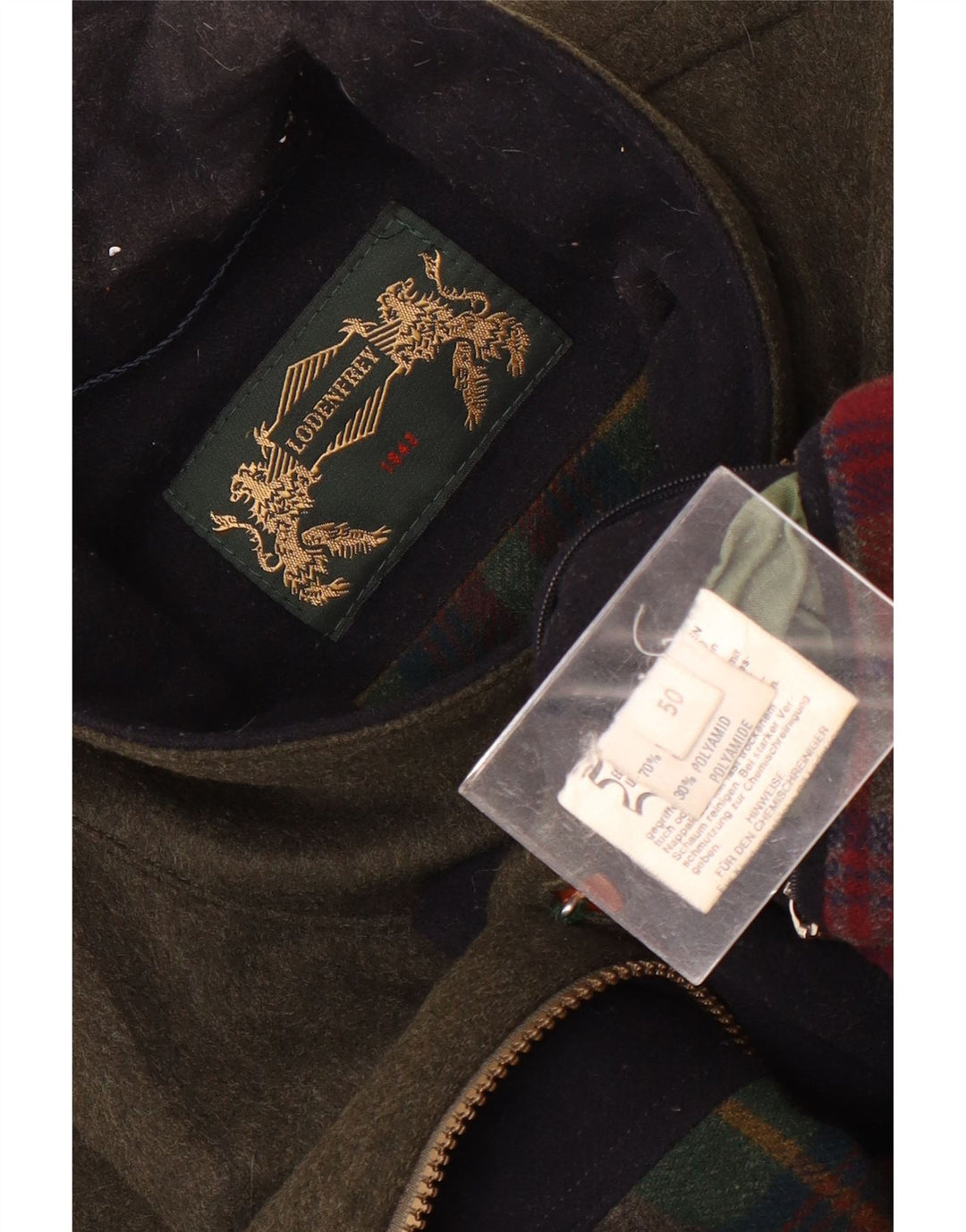 LODENFREY Herre Utility Jacket IT 50 Large Green Wool