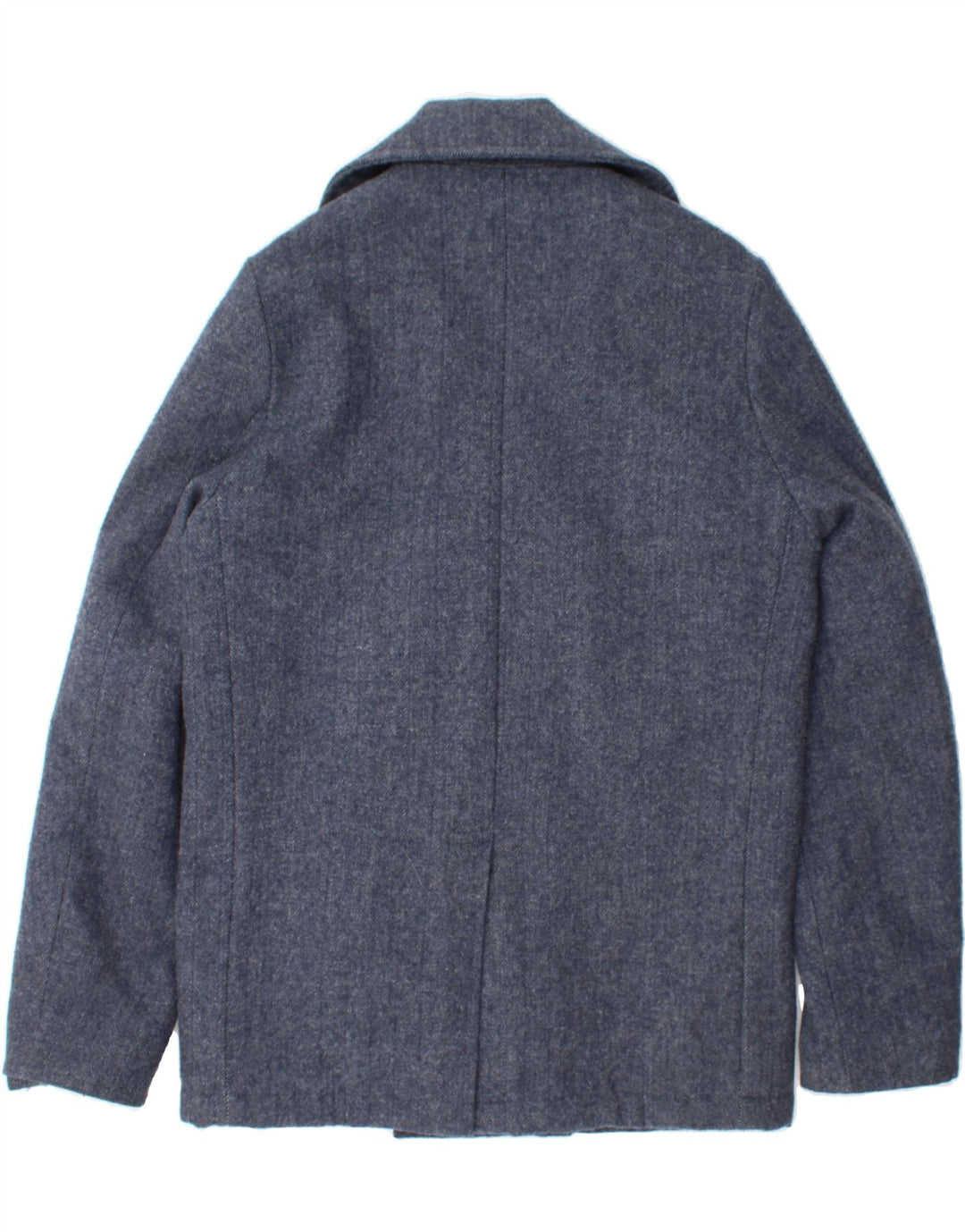 BRANDIT Womens Oversized Double Breasted Coat UK 10 Small Navy Blue Wool Vintage Brandit and Second-Hand Brandit from Messina Hembry 