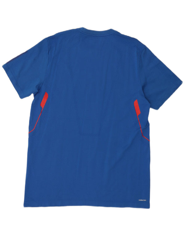 Adidas Herre Climacool T-Shirt Top XL Blå Polyamid