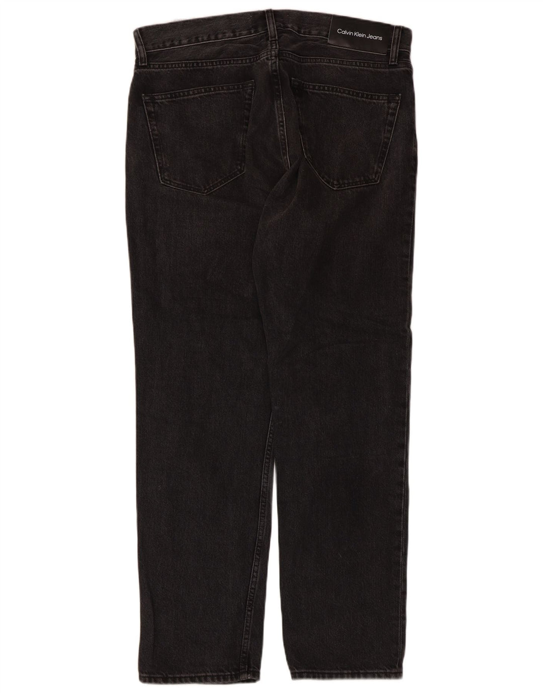 Calvin Klein Straight Jeans til mænd W32 L30 Sort bomuld