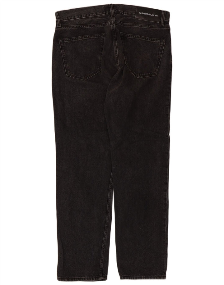 Calvin Klein Straight Jeans til mænd W32 L30 Sort bomuld