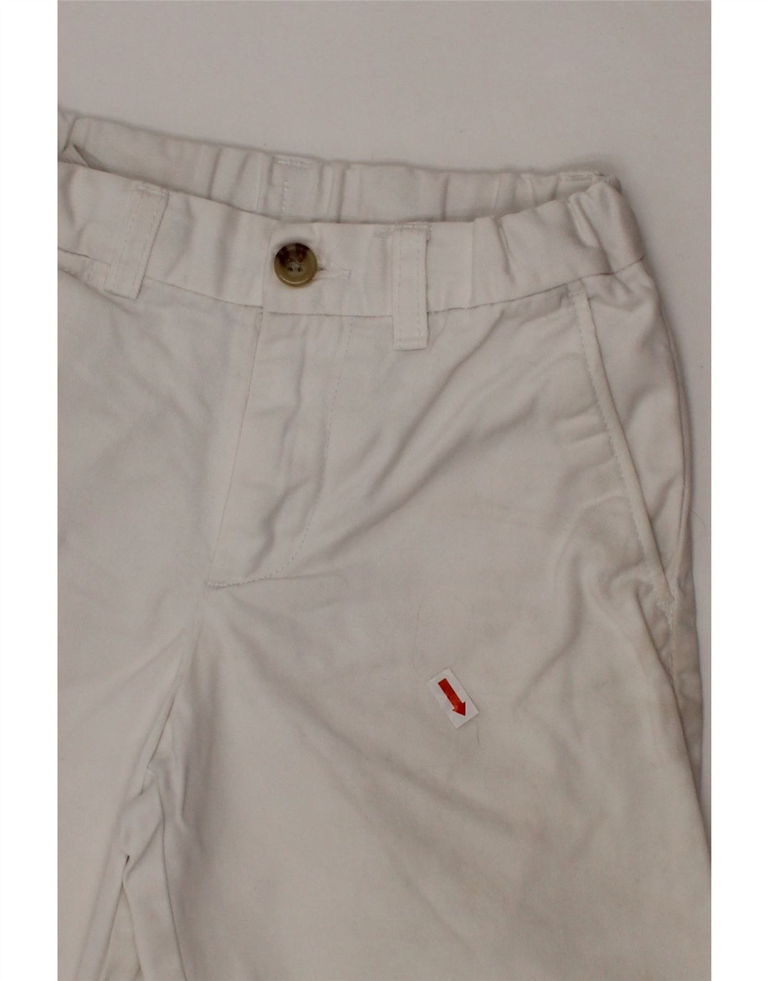 POLO RALPH LAUREN Drenge Chino Shorts 6-7 år W22 Hvid Bomuld