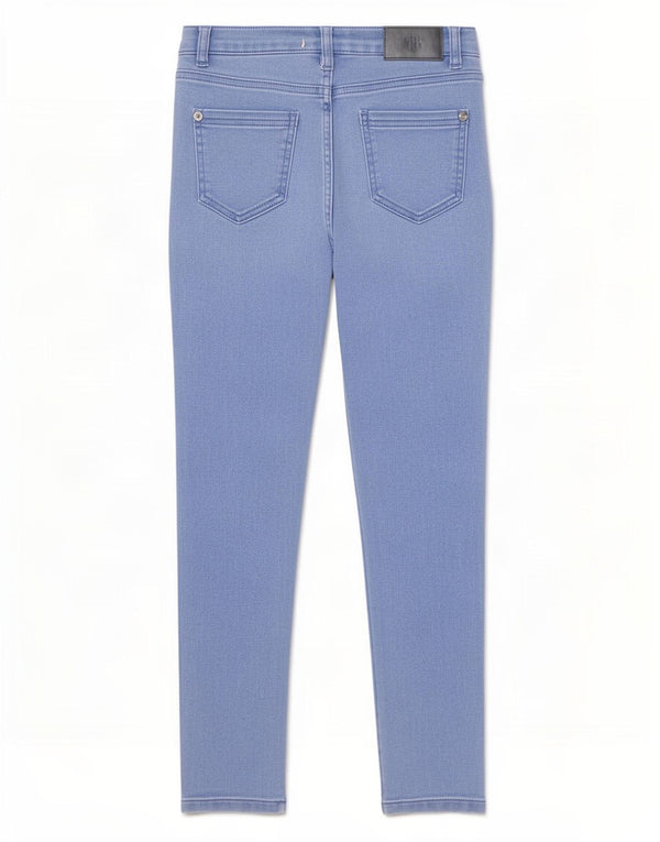 Lipsy Girls Distressed Skinny Jeans 10-11 år W24 L24 Blue Cotton