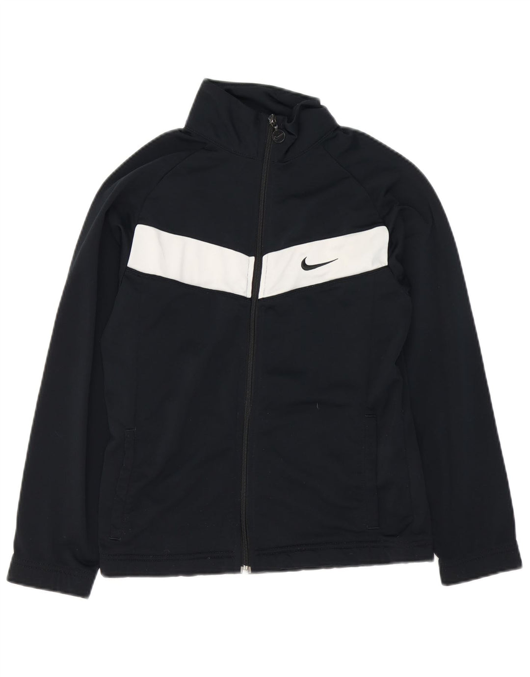 Nike drenge træningsdragt topjakke 12-13 år Stor sort farveblok