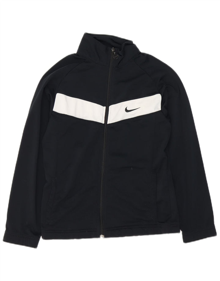 Nike drenge træningsdragt topjakke 12-13 år Stor sort farveblok