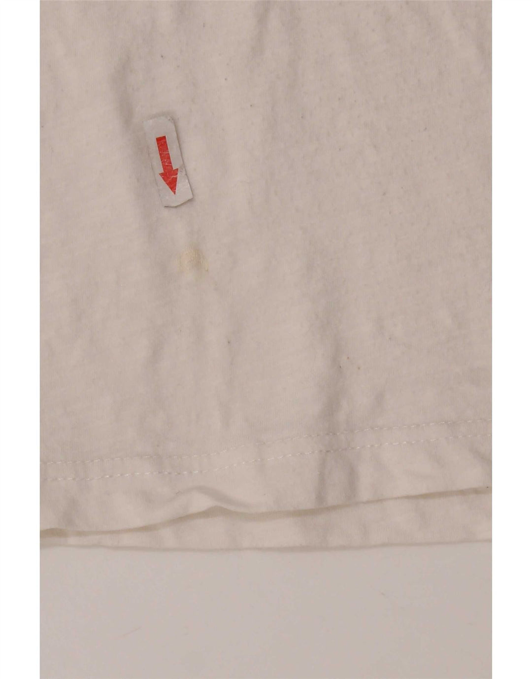 Tommy Hilfiger Herre grafisk T-shirt Top Medium Hvid Bomuld