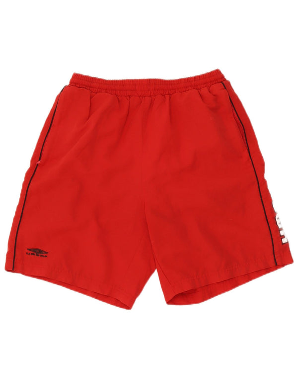 Umbro Herre grafiske sportsshorts Lille rød polyester
