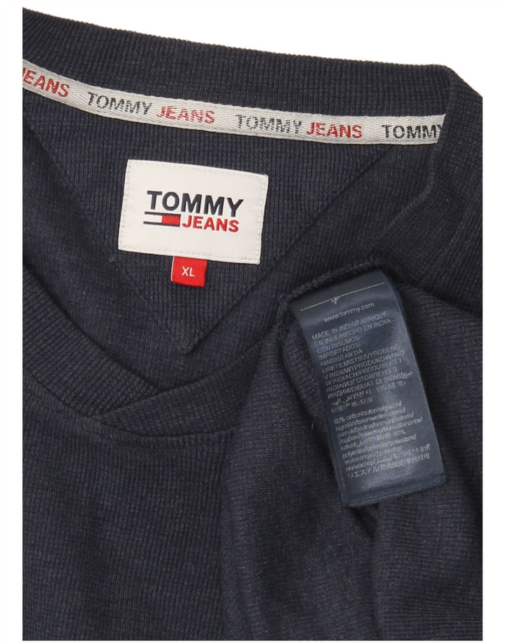 Tommy Hilfiger Herre Top Langærmet XL Marineblå Bomuld