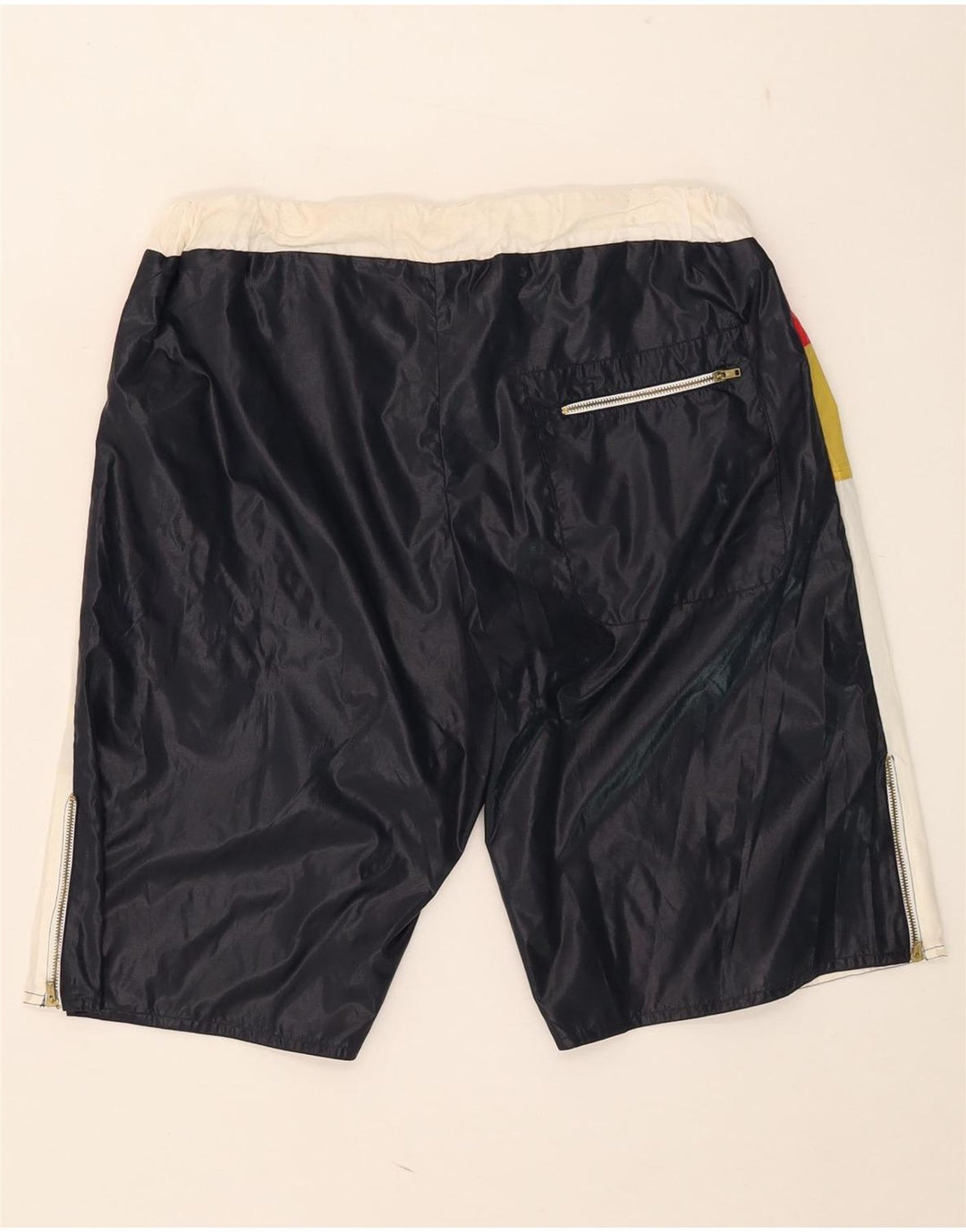 Vintage badeshorts til mænd IT 52 Stor flerfarvet Colourblock Nylon