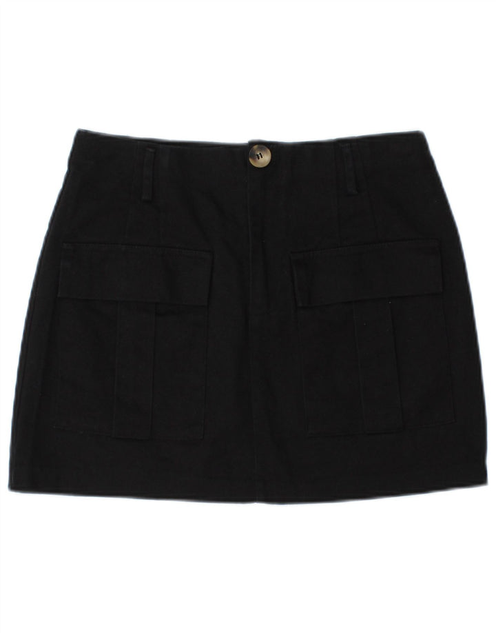 Zara Dame Mini Cargo Nederdel Medium W28 Marineblå