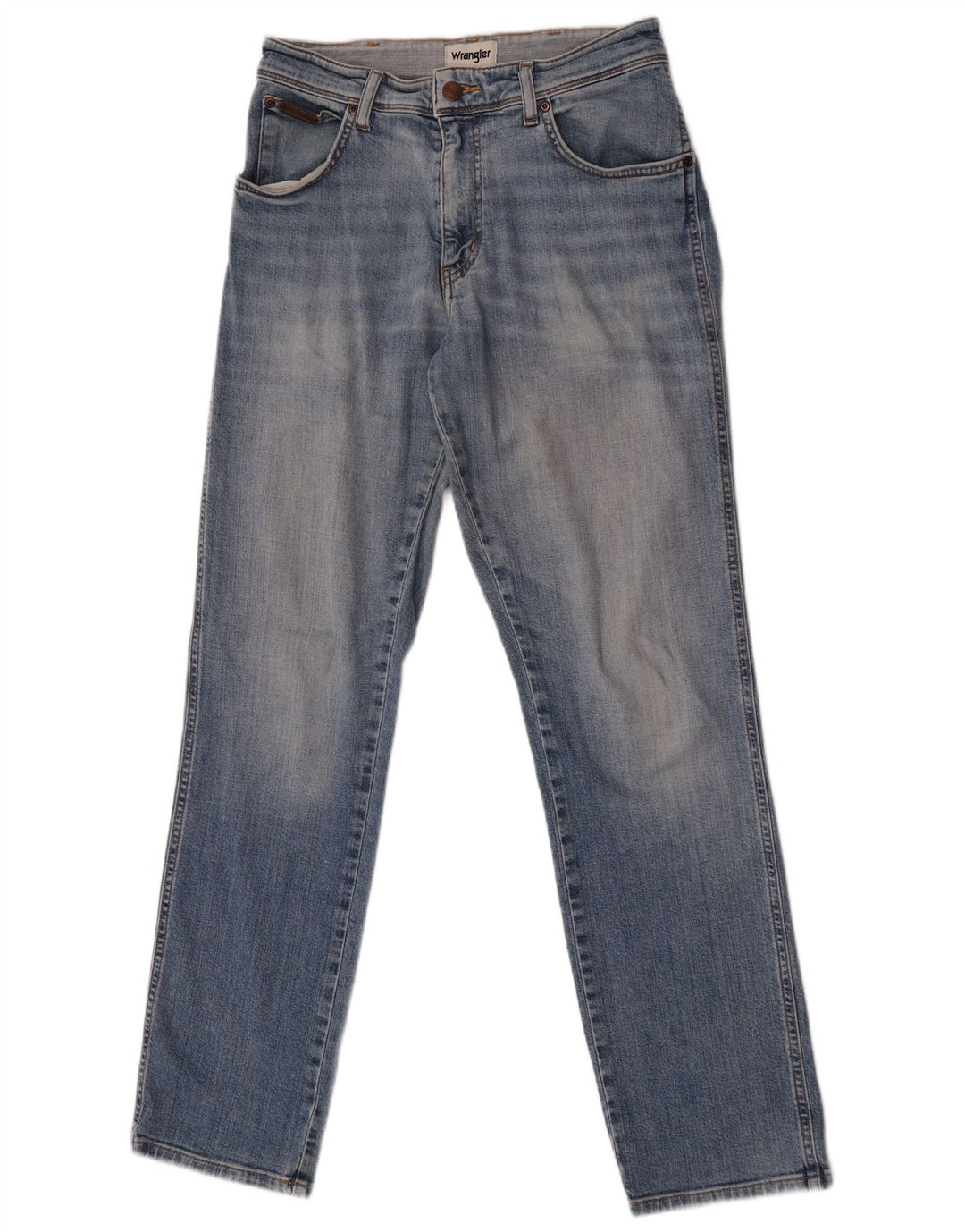 Wrangler Herre Texas Straight Jeans W30 L32 Blå Bomuld