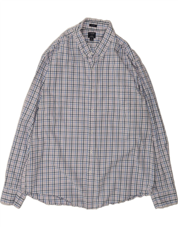 J. CREW Mens Flex Classic Fit Shirt 2XL Multicoloured Check Cotton Vintage J. Crew and Second-Hand J. Crew from Messina Hembry 