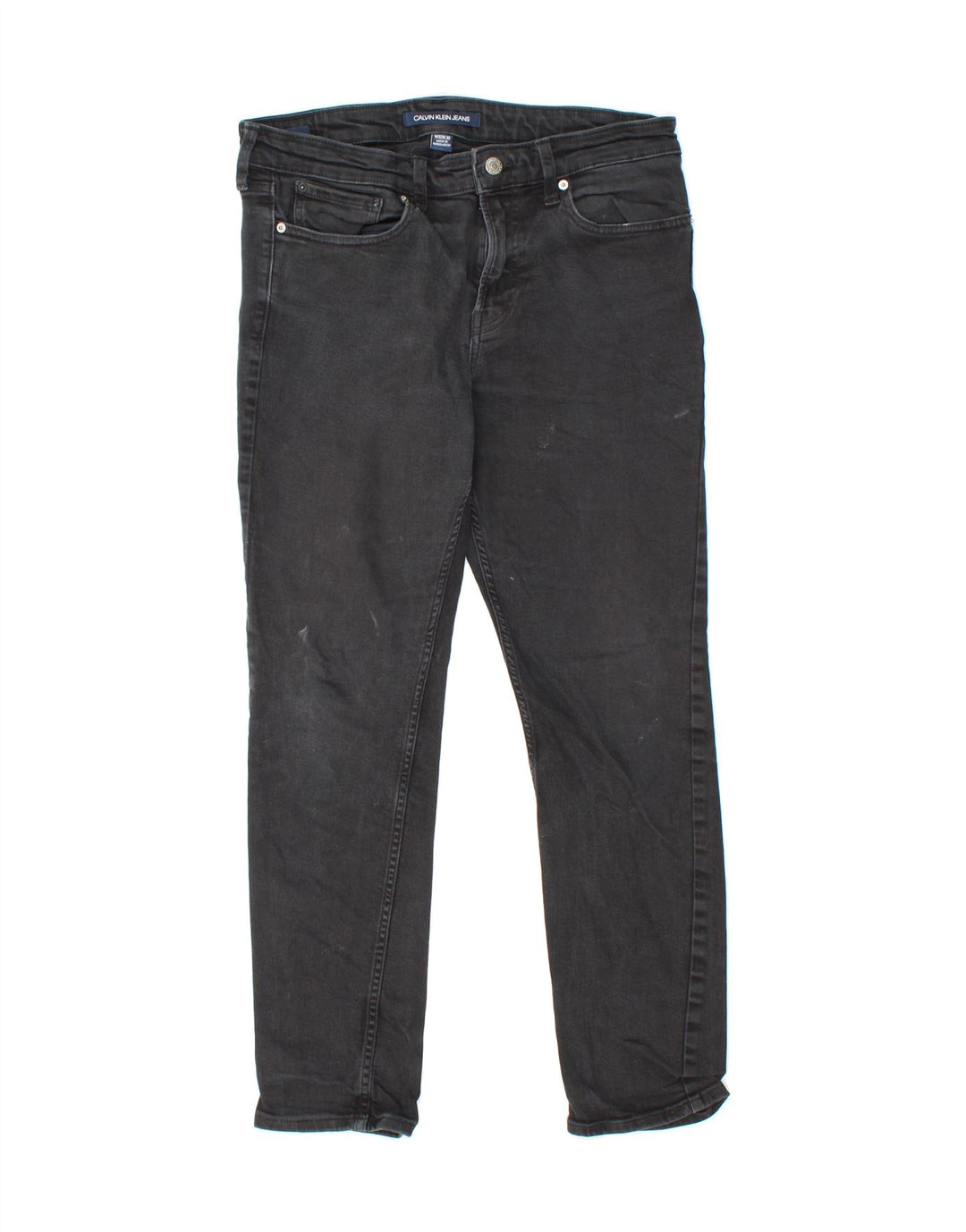 CALVIN KLEIN Womens Etroite Slim Jeans W32 L30 Grey Cotton Vintage Calvin Klein and Second-Hand Calvin Klein from Messina Hembry 