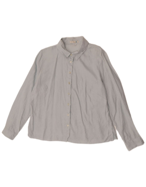 Boden Dameskjorte UK 18 XL Blå Linned