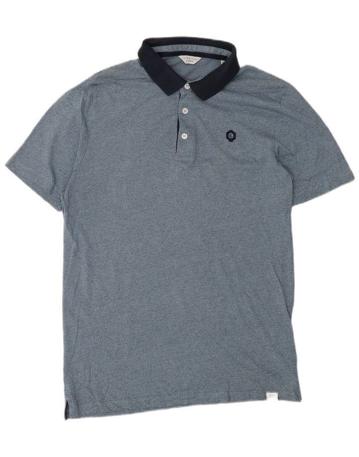 Jack & Jones Kortærmet Herre Poloskjorte med normal pasform Medium Blå Flecked