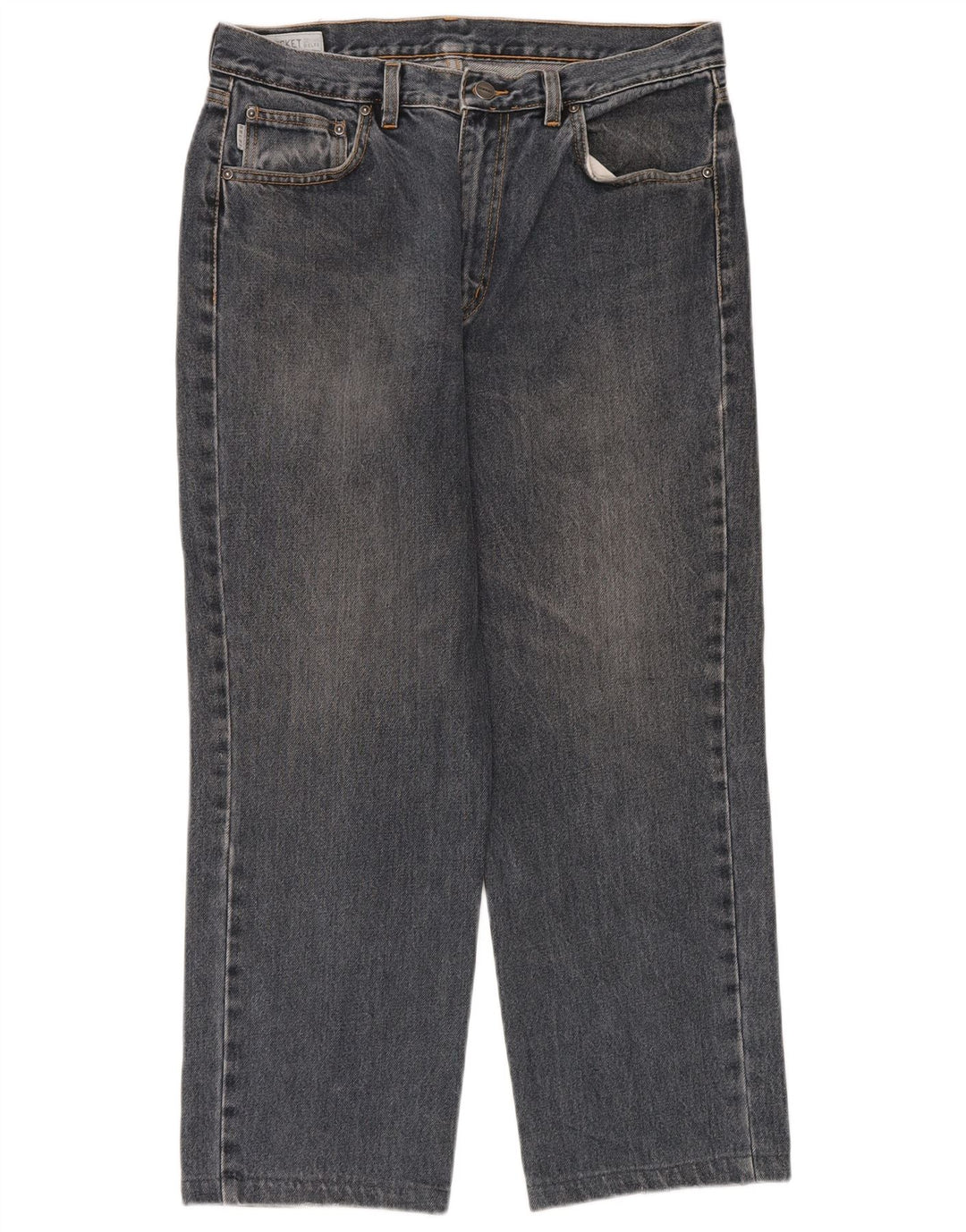 Belfe Herre Cropped Jeans W33 L26 Blå Bomuld
