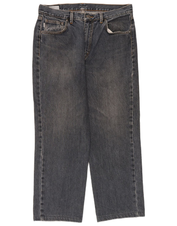 Belfe Herre Cropped Jeans W33 L26 Blå Bomuld