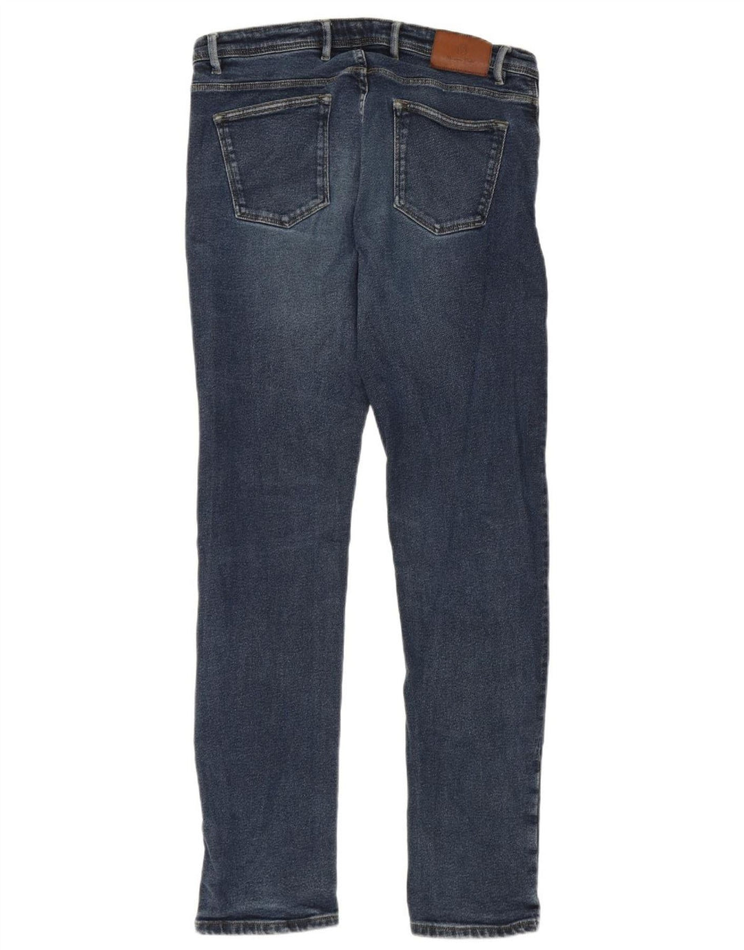 Massimo Dutti Herre Slim Jeans EU 42 Large W32 L31 Blå Bomuld