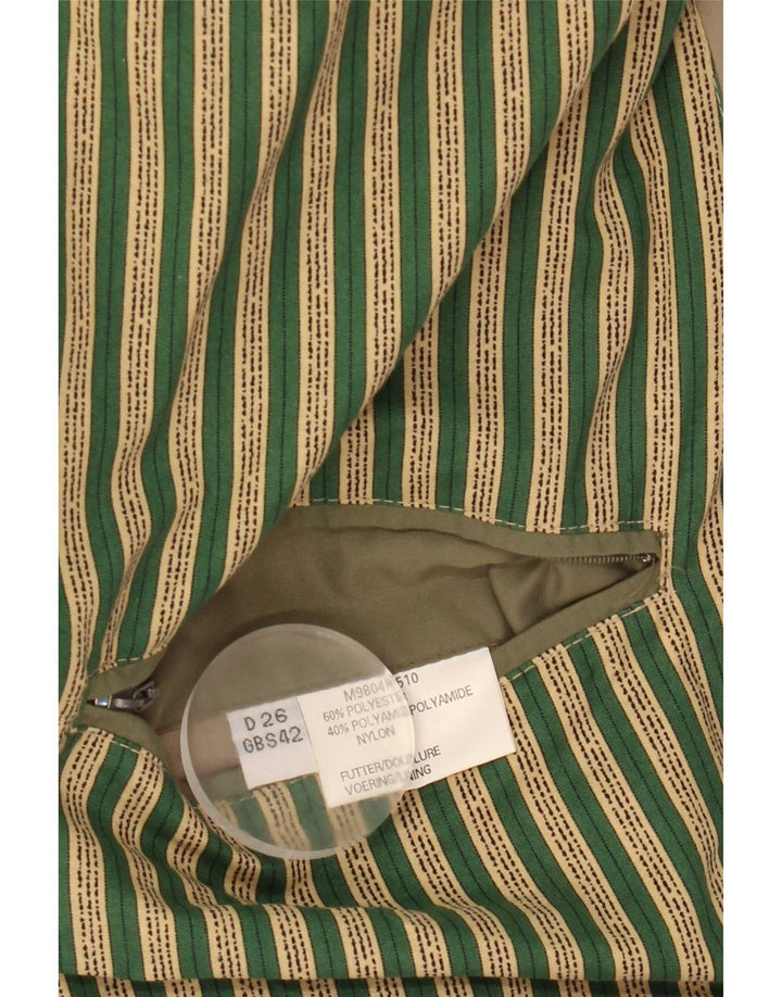 Vintage Bomberjakke til mænd UK 42 XL Grønne mikrofibre