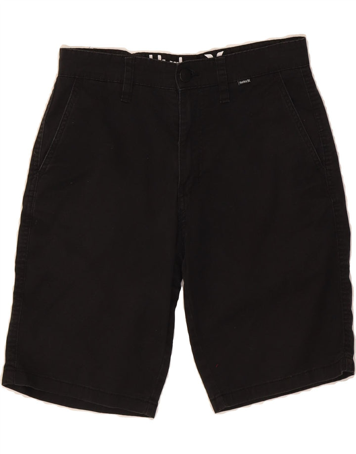 HURLEY Mens Chino Shorts W28 Small  Black Cotton Vintage Hurley and Second-Hand Hurley from Messina Hembry 