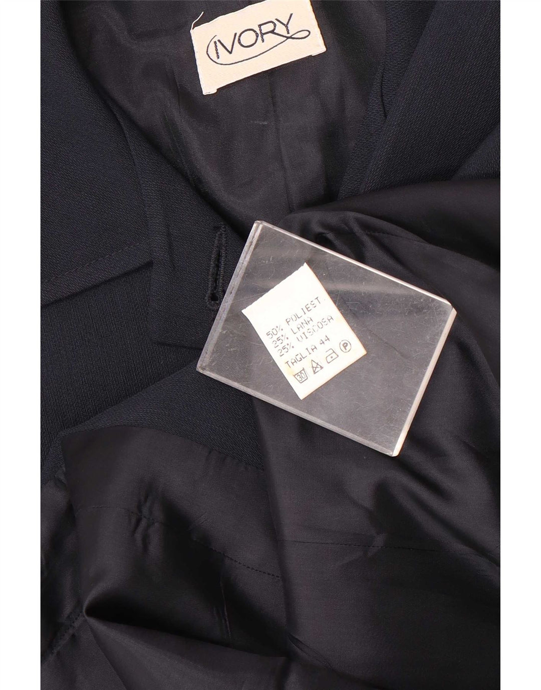 Vintage damedragt med 4 knapper, 2 dele IT 44 Medium W26 L28 Marineblå