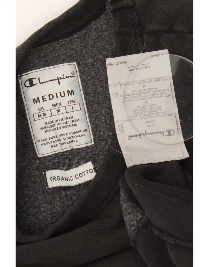 Champion Herre Sweatshirt Jumper Medium Sort Bomuld
