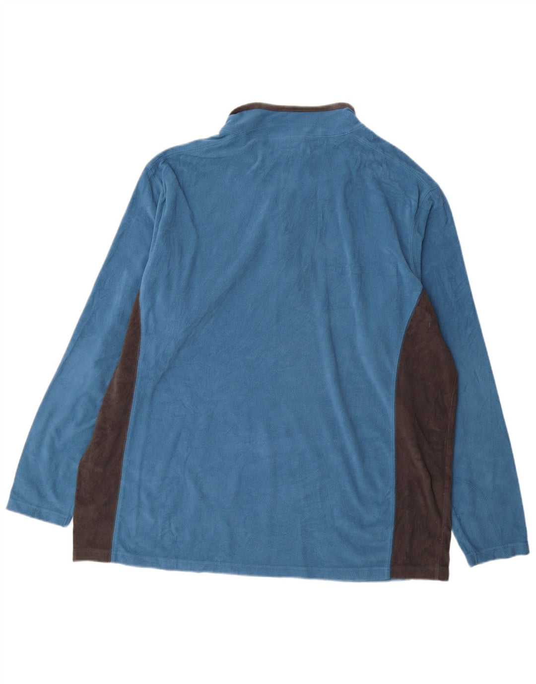 COLUMBIA Fleece Jumper med lynlås til mænd 2XL Blå Colourblock Polyester