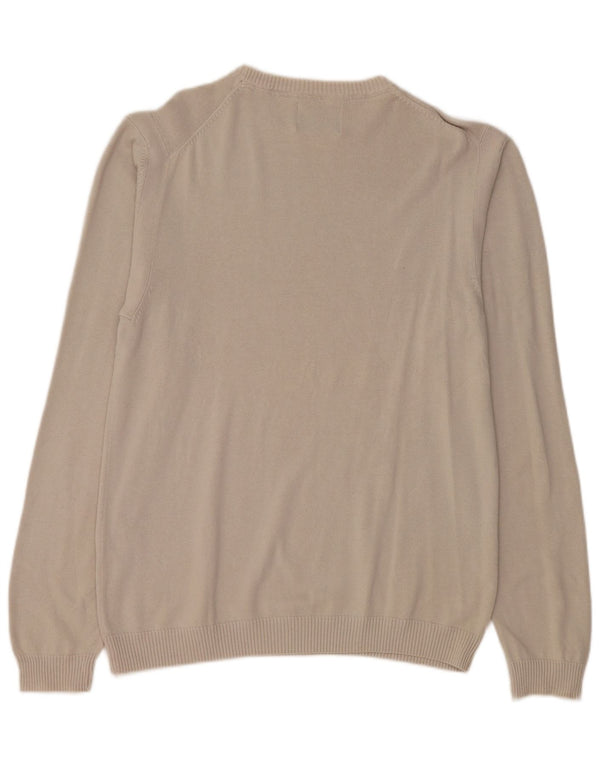 Guess Dame Boat Neck Jumper Sweater UK 14 Large Grey