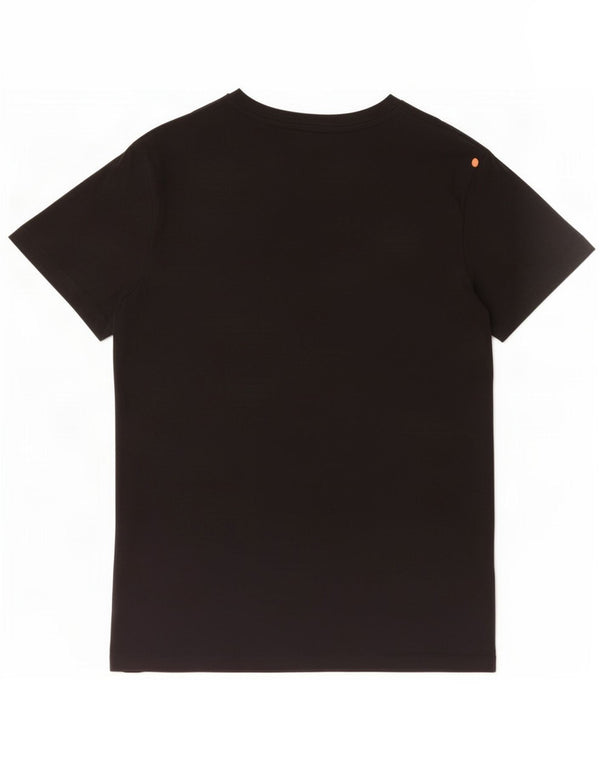 Calvin Klein Jeans Womens Graphic T-Shirt Top UK 12 Medium Black Cotton