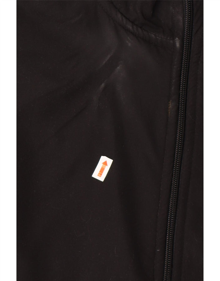 IZOD Mens Fleece Jacket UK 38 Medium Black Colourblock Polyester Vintage Izod and Second-Hand Izod from Messina Hembry 