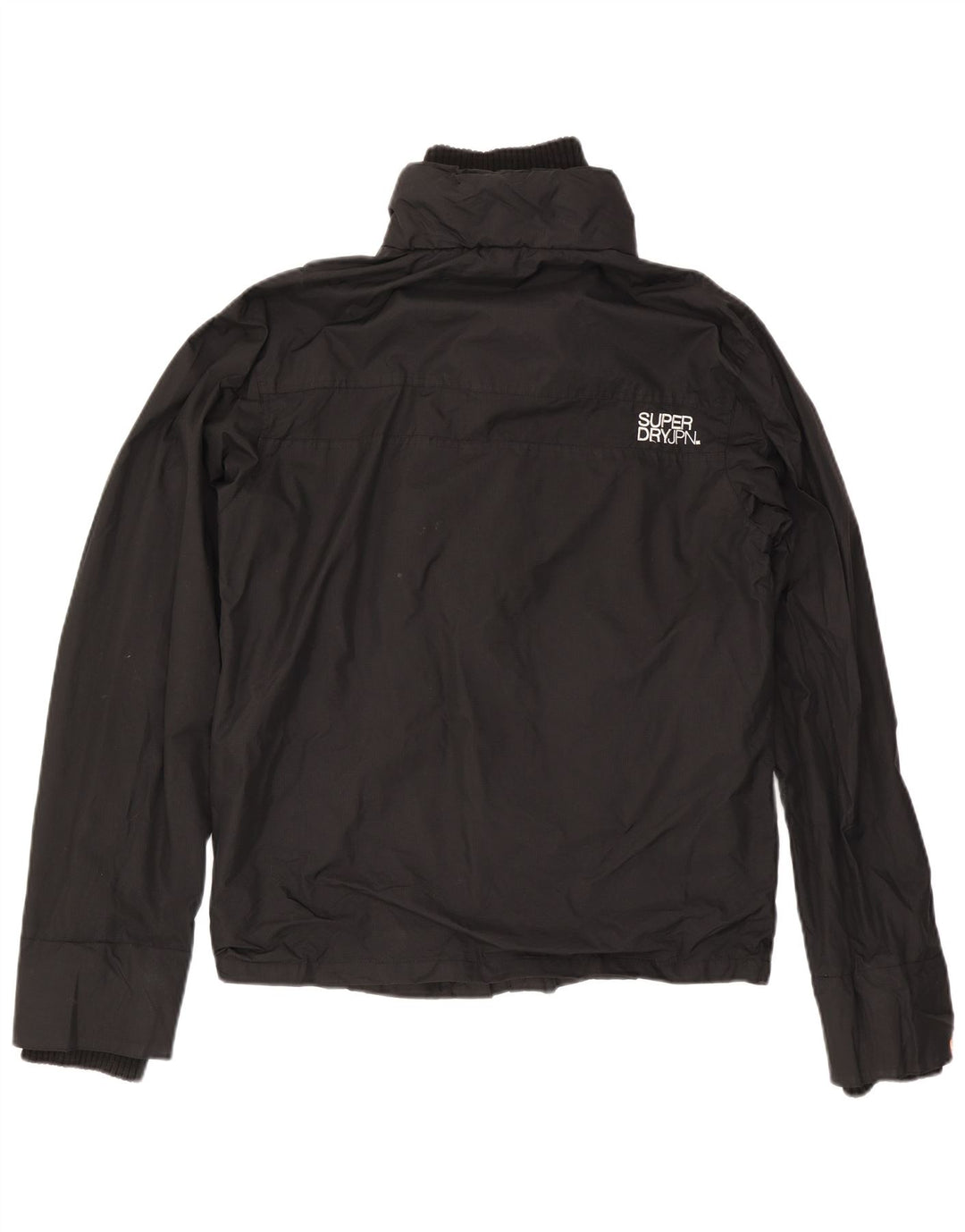 Superdry Windbreaker Jacket til mænd UK 42 XL sort nylon