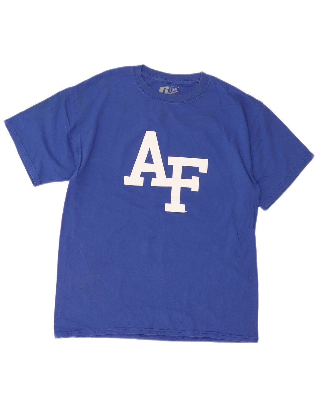 Russell Athletic Herre grafisk T-shirt top mellemblå bomuld