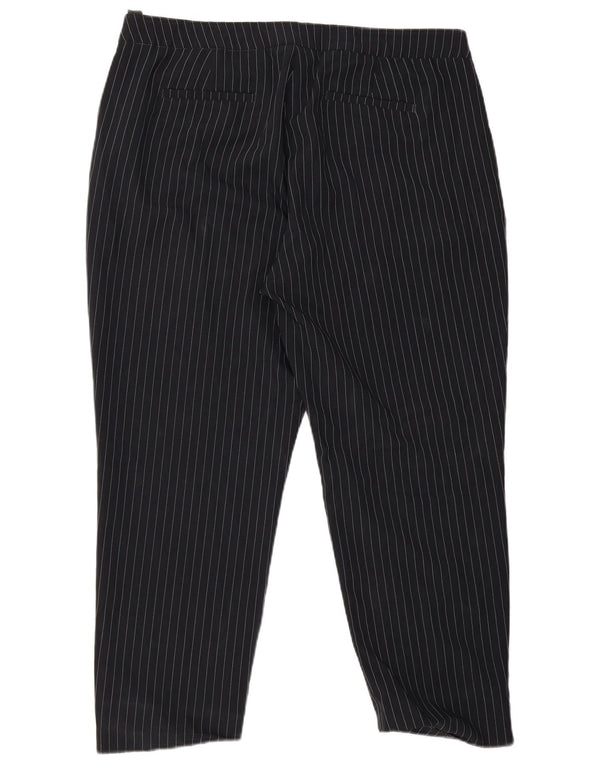 Marks & Spencer Chinobukser til kvinder UK 20 2XL W38 L27 Marineblå stribet