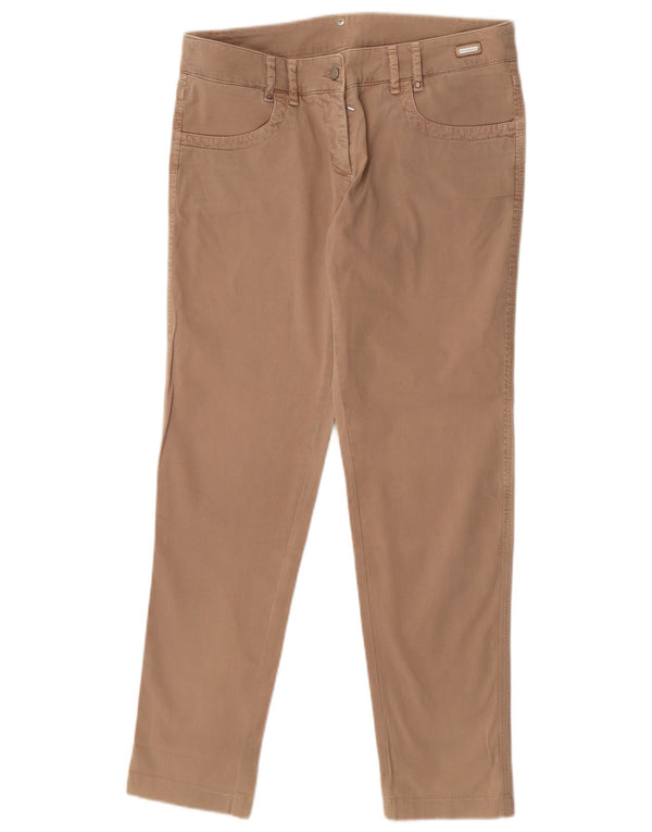 Trussardi Dame Slim Casual Bukser IT 44 Medium W30 L29 Beige Bomuld