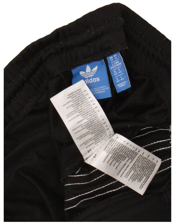 Adidas Træningsdragtsbukser til kvinder UK 14 Medium Sort Colourblock Polyester